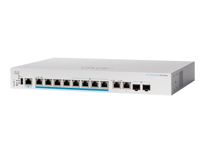 Коммутатор Cisco CBS350-8MP-2X-NA
