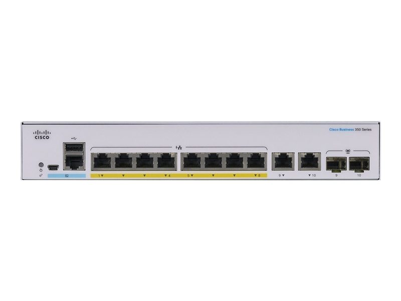Коммутатор Cisco CBS350-8P-E-2G-UK