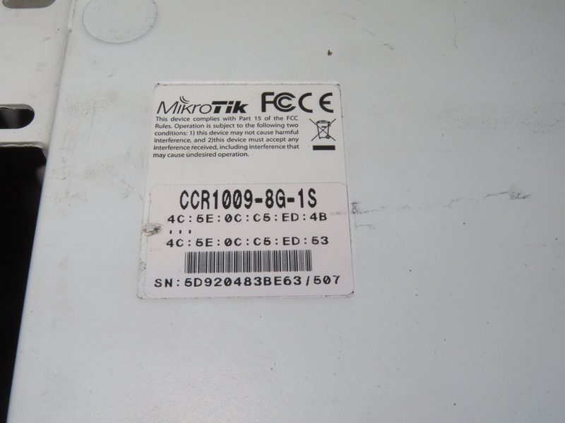 Маршрутизатор MikroTik CCR-1009-8G-1S