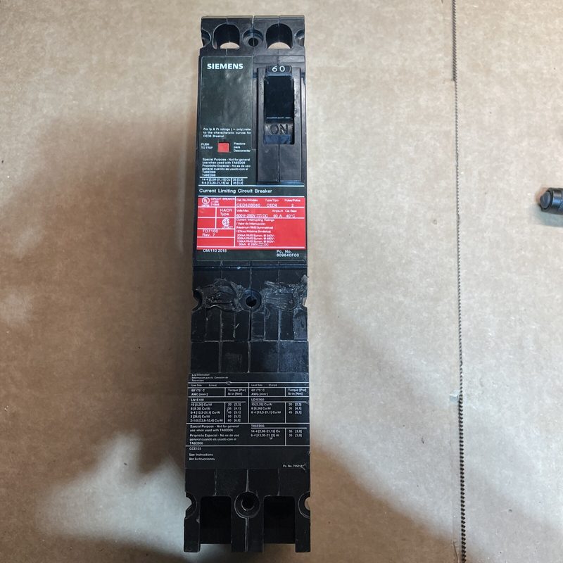 Автоматический выключатель Siemens CED62B060