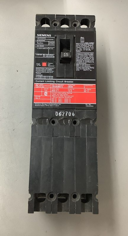 Автоматический выключатель Siemens CED63B015