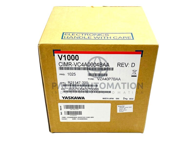 Частотный преобразователь Yaskawa CIMR-VC4A0004BAA