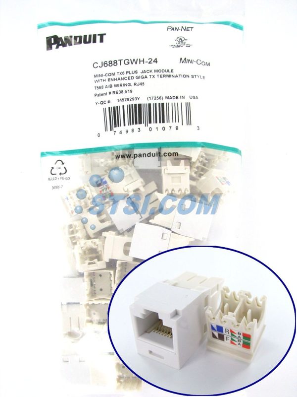 Модуль Keystone Panduit CJ688TGWH-24