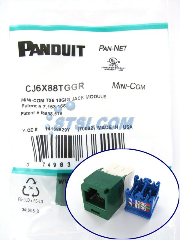 Модуль Keystone Panduit CJ6X88TGGR
