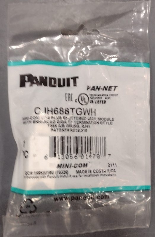 Модуль Keystone Panduit CJH688TGWH