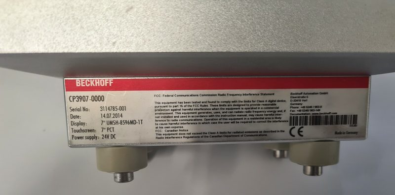 Панель оператора Beckhoff CP3907-0000