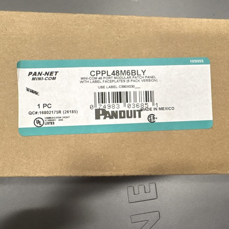 Патч-панель Panduit CPPL48M6BLY