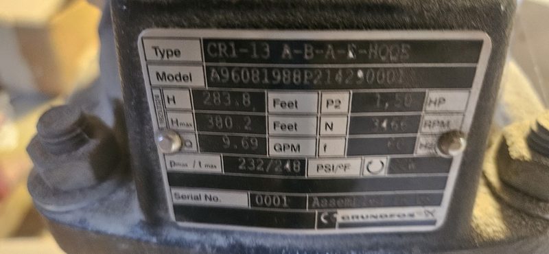 Насос Grundfos CR1-13