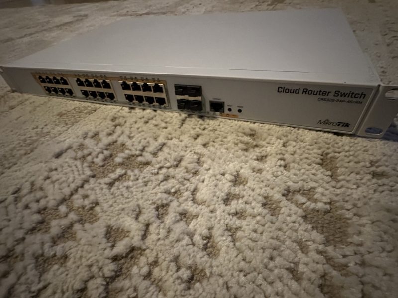 Коммутатор MikroTik CRS328-24P-4S+RM