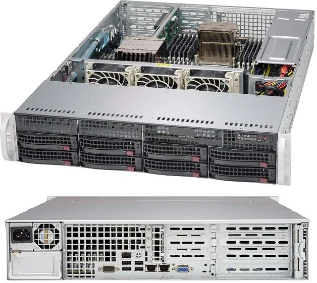 Корпус сервера Supermicro CSE-825TQ-600WB