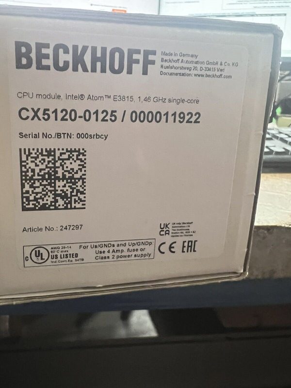 ПЛК Beckhoff CX5120-0125/000011922