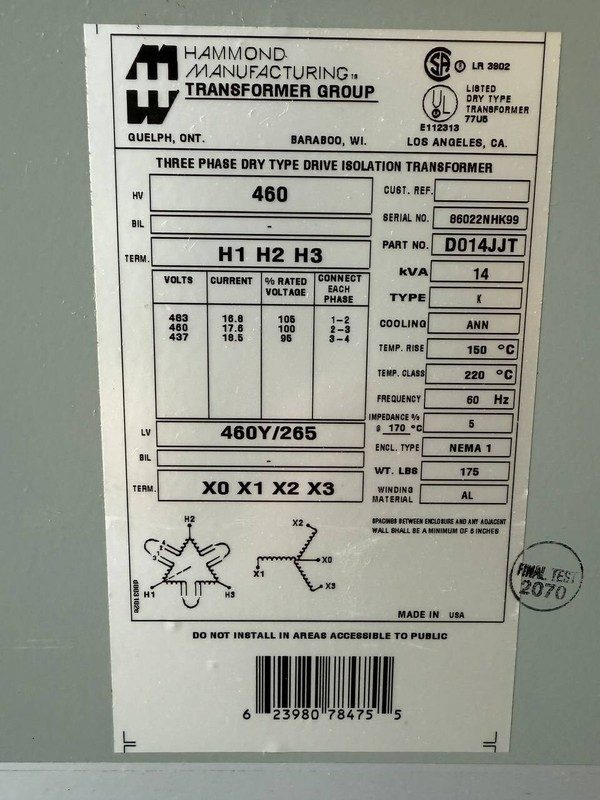 Трансформатор Allen-Bradley D014JJT