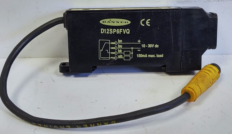 Фотоэлектрический датчик Banner D12SP6FVQ