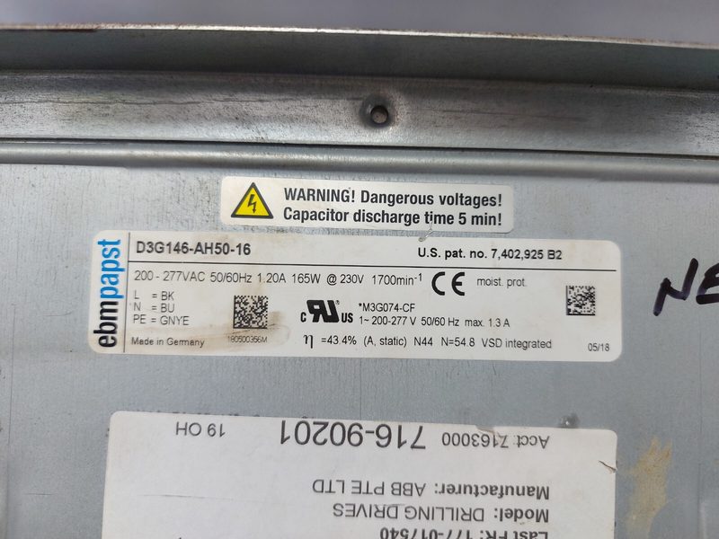 Вентилятор D3G146-AH50-16