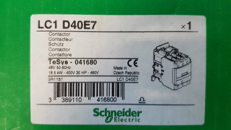 Контактор Schneider D40E7