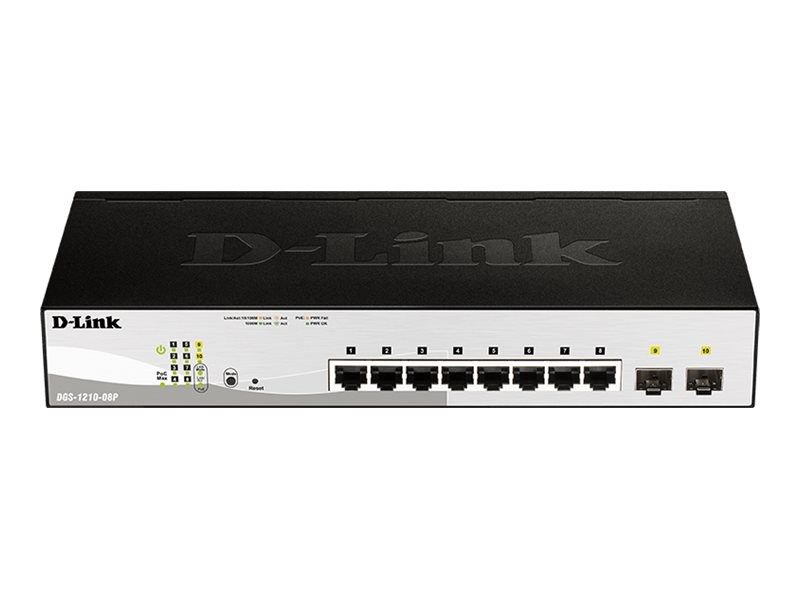 Коммутатор D-Link DGS-1210-08P