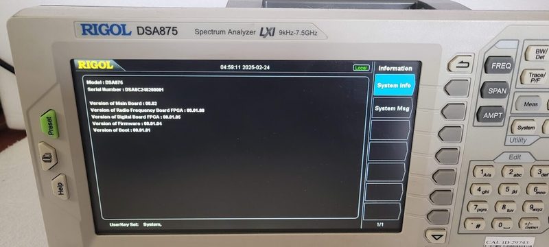 Анализатор спектра Rigol DSA875