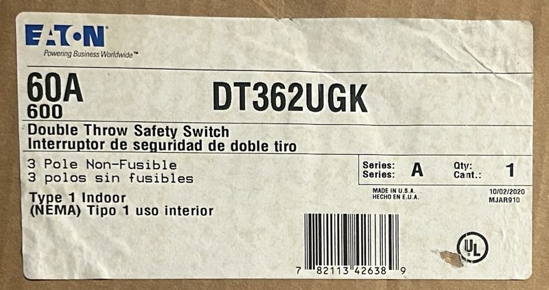 Рубильник Eaton DT362UGK
