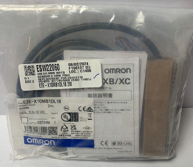 Датчик приближения Omron E2E-X10MB1DL18
