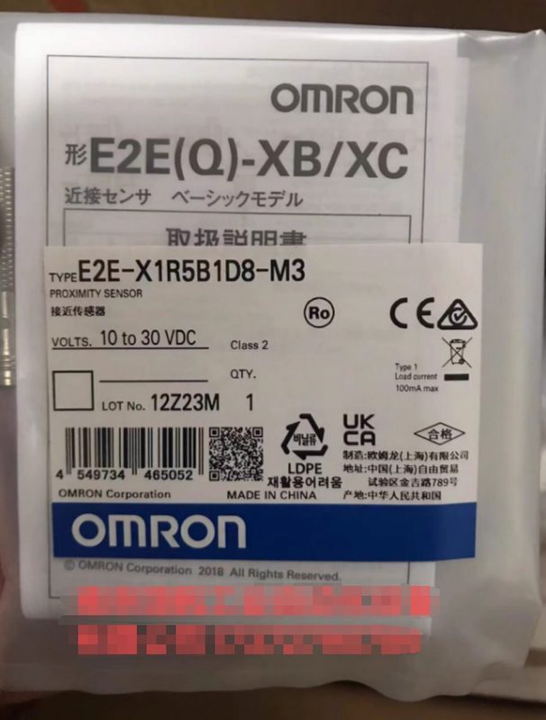 Датчик приближения Omron E2E-X1R5B1D8-M3