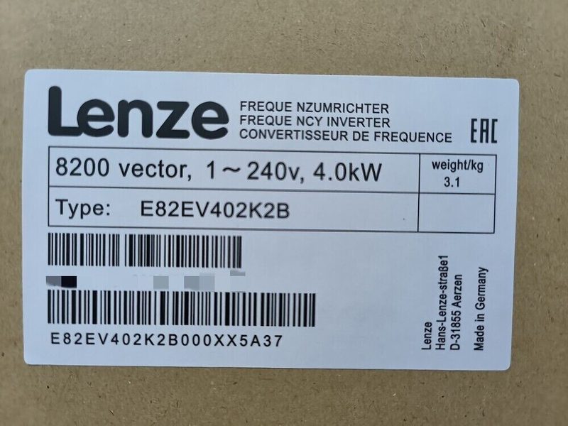 Частотный преобразователь Lenze E82EV402K2B
