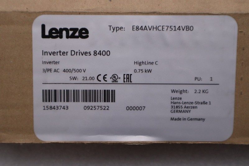 Частотный преобразователь Lenze E84AVHCE7514VB0