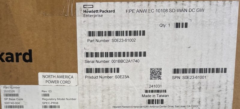 Маршрутизатор HPE EC-10108