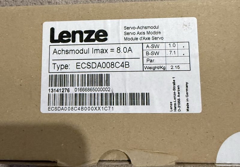 Сервопривод Lenze ECSDA008C4B