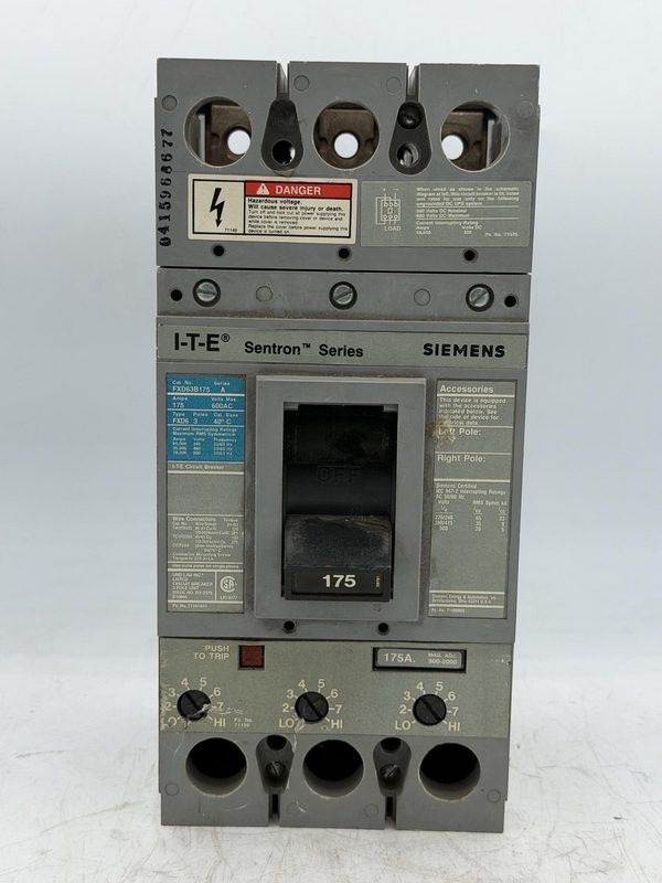 Автоматический выключатель Siemens ED63B175