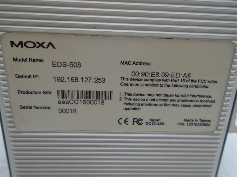 IIoT-устройство Moxa EDS-508
