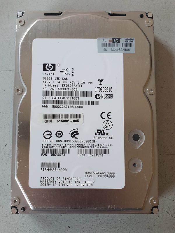 Жёсткий диск HPE EF0600FATFF