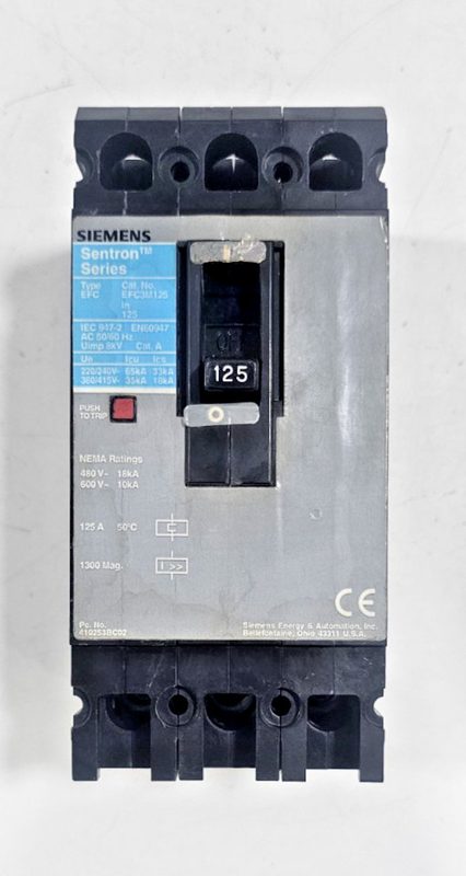 Автоматический выключатель Siemens EFC3M125