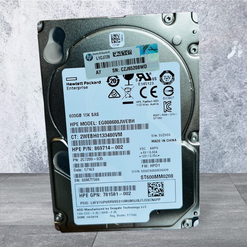 Жёсткий диск HPE EG000600JWEBH