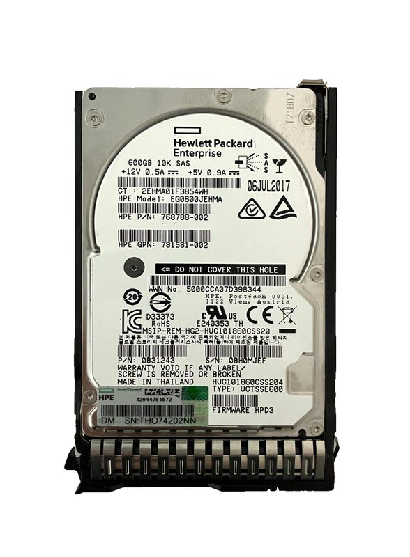 Жёсткий диск HPE EG0600JEHMA