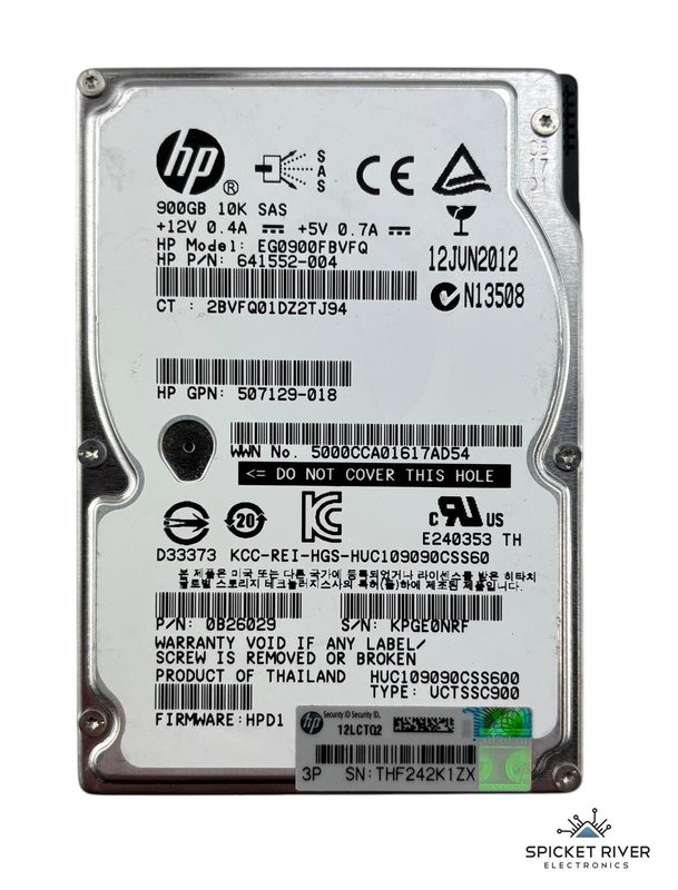Жёсткий диск HPE EG0900FBVFQ