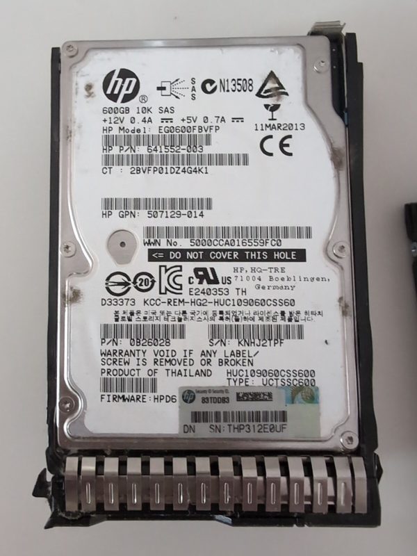 Жёсткий диск HPE EGO600FBVFP