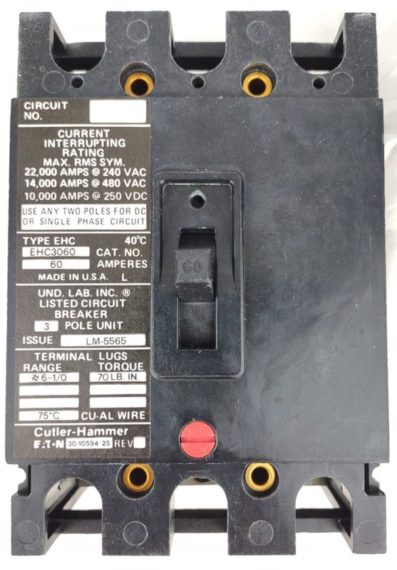 Автоматический выключатель Eaton EHC3060