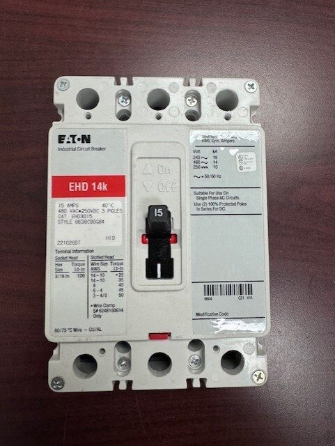 Автоматический выключатель Eaton EHD3015