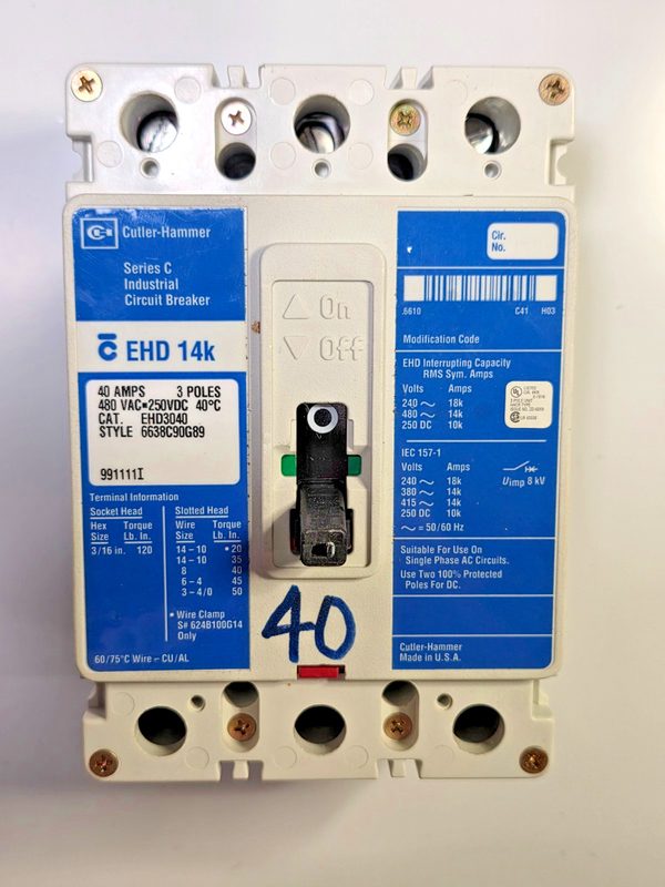 Автоматический выключатель Eaton EHD3040