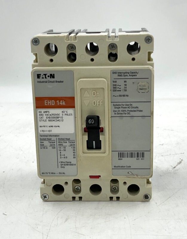 Автоматический выключатель Eaton EHD3060BP10
