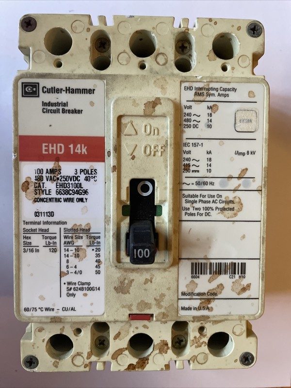 Автоматический выключатель Eaton EHD3100L