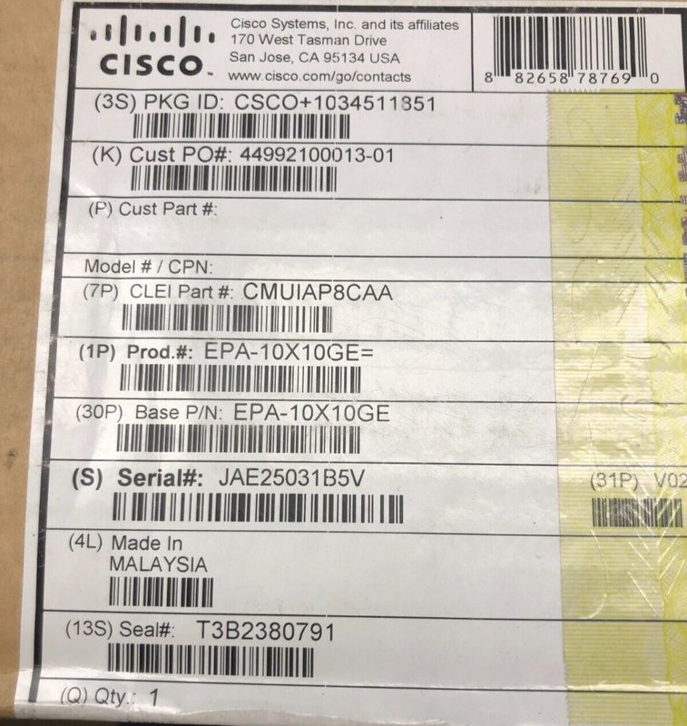 Маршрутизатор Cisco EPA-10X10GE