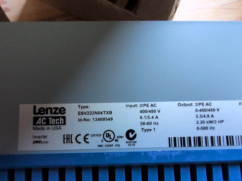 Частотный преобразователь Lenze ESV751N06TXBXX1H43
