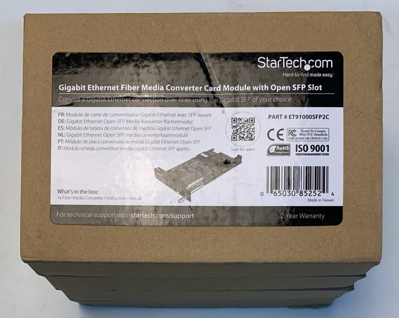 Медиаконвертер StarTech ET91000SFP2