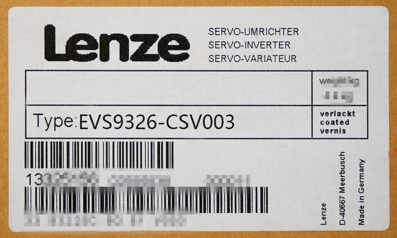 Частотный преобразователь Lenze EVS9326-CSV003