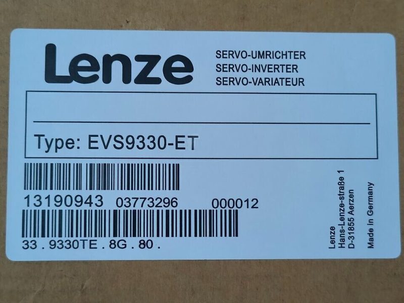 Сервопривод Lenze EVS9330-ET