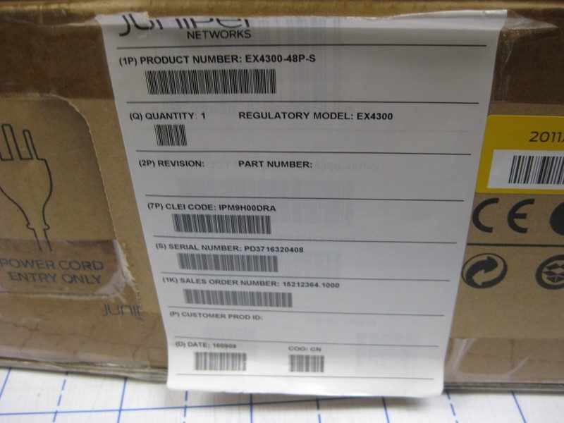 Коммутатор Juniper EX4300-48P-S