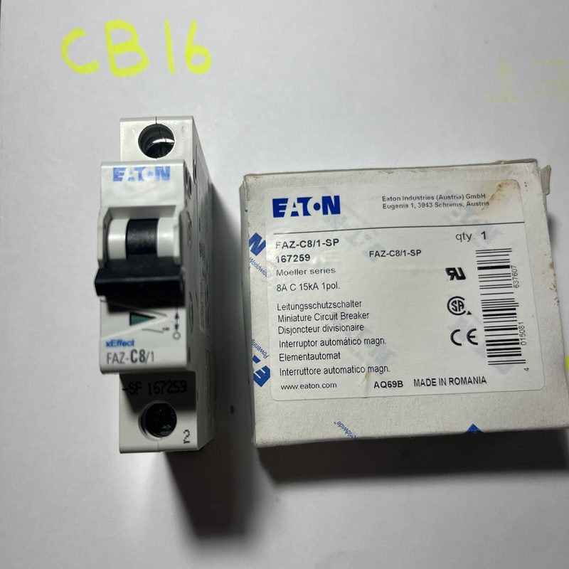 Автоматический выключатель Eaton FAZ-C8/1-SP