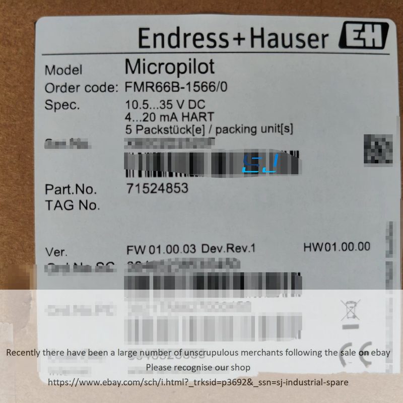 Датчик уровня Endress+Hauser FMR66B-1566/0