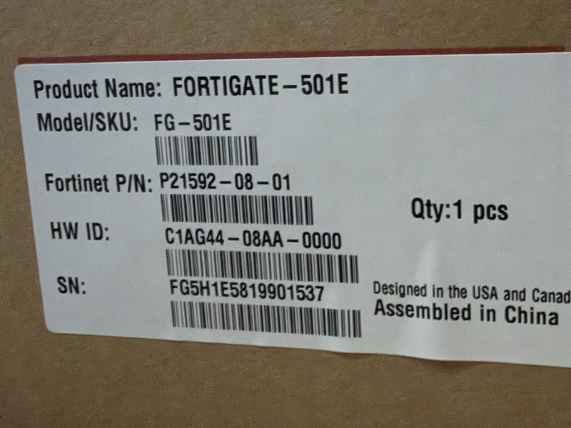 Межсетевой экран Fortinet FORTIGATE 501E
